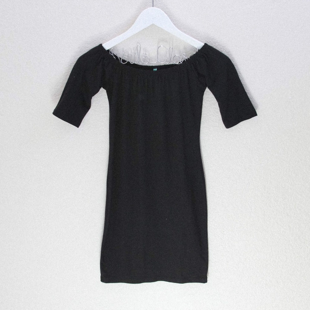 ♡ Rhapsodielle Black Off-Shoulder Dress ♡